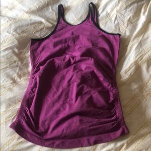 Lululemon open back seamless tank top size 6